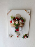 Tableau Floral Romantique sur Toile — Bouquet de Livre