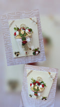 Tableau Floral Romantique sur Toile — Bouquet de Livre