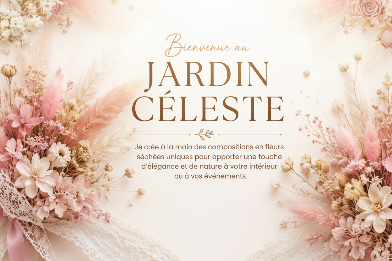 Bannière Jardin Céleste luminosité douce
